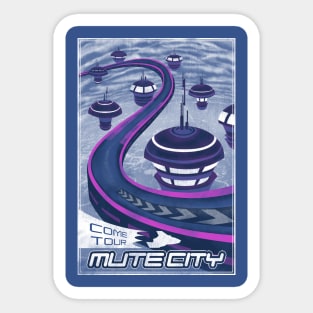 Come Tour Mute City Sticker